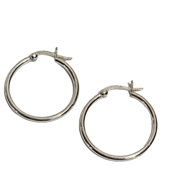 Jewelry - Sterling silver classic hoop earrings